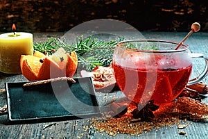 Christmas Eve spiced hot tea or gluhwein