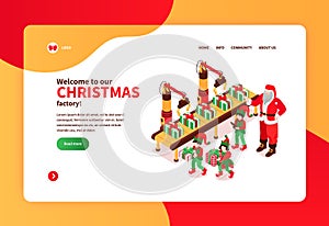 Christmas Factory Website Banner