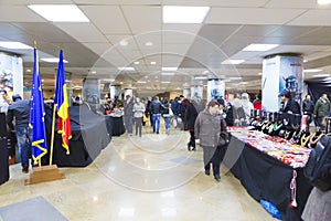 Christmas fair made in University square underground passage