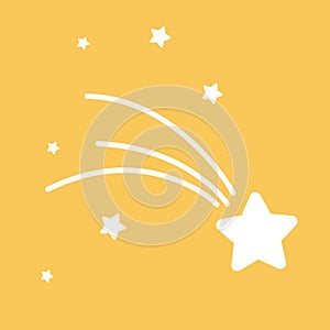 Christmas fallig star icon isolated