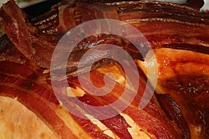 Christmas Fare. Bacon on Turkey.