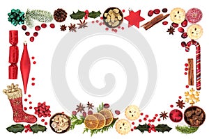 Christmas Festive Background Border