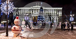 Christmas festivities in the regional administration building on