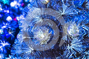 Christmas fiber optic decorated Tree photo