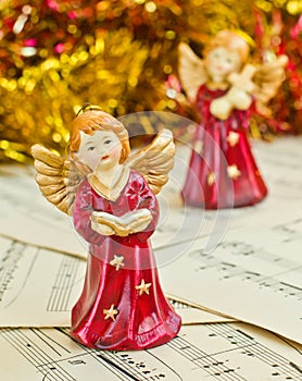 Christmas figurine of angels