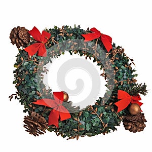 Christmas fir ring decoration.