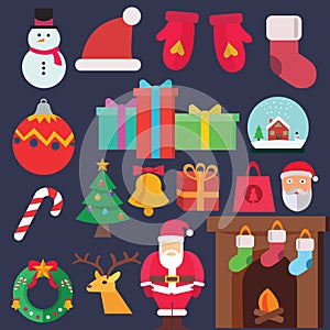 Christmas Flat icons