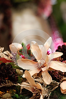 Christmas flower arrangement