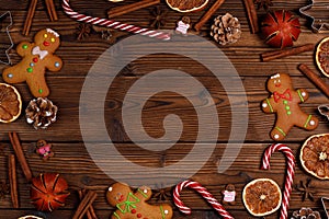 Christmas food frame