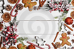Christmas food frame