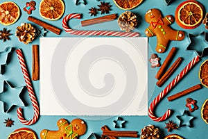 Christmas food frame