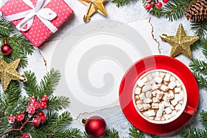 Christmas frame background.