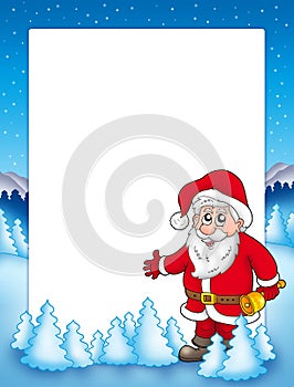 Christmas frame with Santa Claus 3