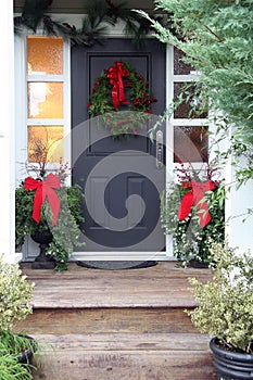 Christmas front door