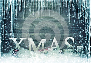 Christmas - frozen - Xmas tree lettering subtitles photo