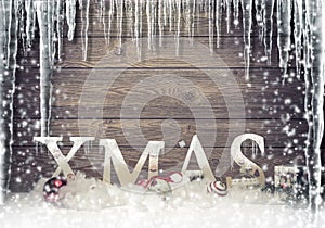 Christmas - frozen - Xmas tree lettering subtitles photo