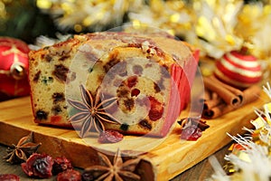 Christmas fruit cake