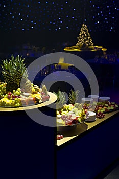 Christmas fruit platters