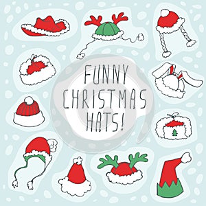 Christmas Funny Hat Set