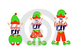 Christmas funny quotes The mother, The father, baby ELF