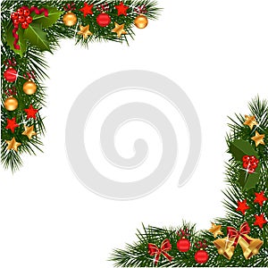 Christmas Garland Border