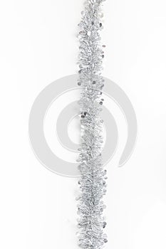 Christmas garland concept on white background.