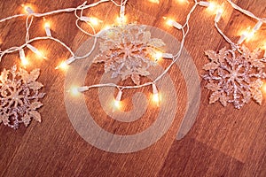 Christmas garland lights