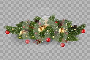 Christmas garland vector