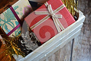 Christmas gift box decoration celebration holiday