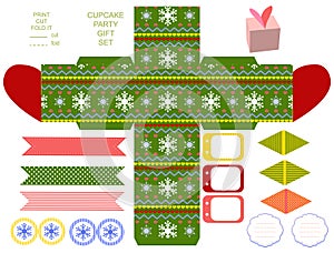 Christmas Gift box template