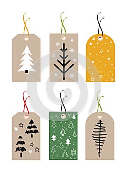 Christmas Gift Tags, set