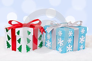 Christmas gifts decoration with copyspace