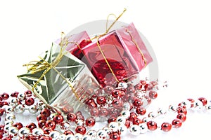 Christmas gifts decoration isolated