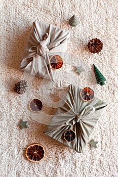 Regali di natale tessile pieno decorato naturale materiali sciupare 