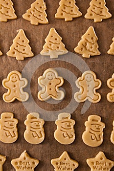 Christmas ginger cookies making still life