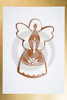 Christmas gingerbread angel