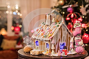 Christmas gingerbread cookie house.