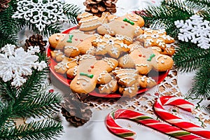 Christmas gingerbread cookies homemade