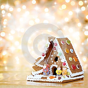 Christmas gingerbread house decoration