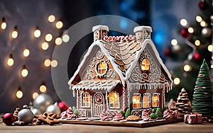 christmas gingerbread house xmas holiday