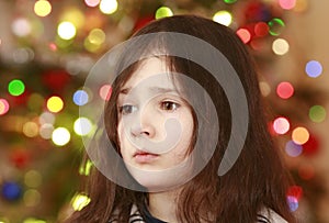 Christmas girl photo