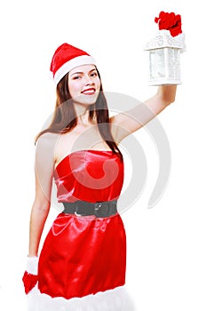 Christmas girl lantern