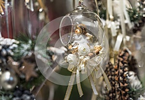 Christmas glass decoration