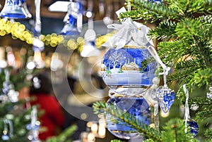 Christmas glass decoration