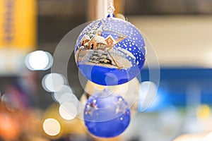 Christmas glass decoration