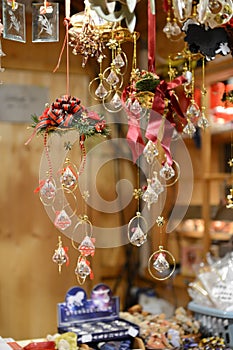 Christmas glass decorations - mobile