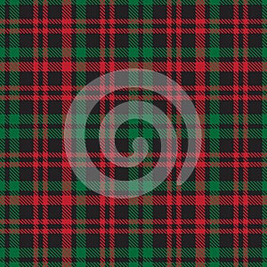 Christmas Glen Plaid textured Seamless Pattern