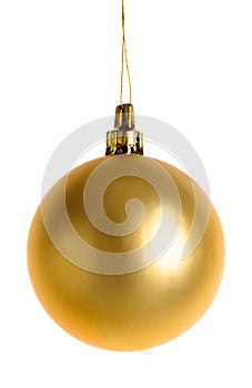 Christmas gold bauble photo