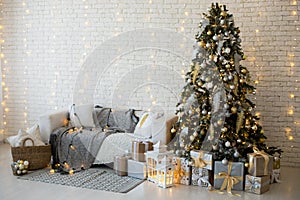 Christmas gold decor