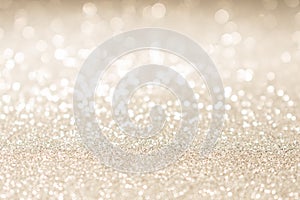 Christmas gold glitter vintage lights background